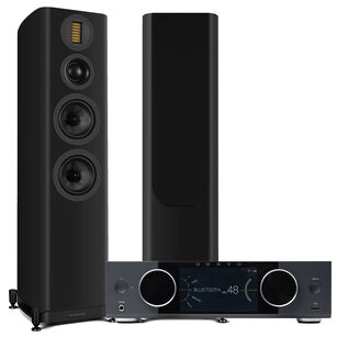Wharfedale Evo 5.4 Kolumny podłogowe Premium + ONKYO Muse Y-50 Wzmacniacz All-in-One Axign Class D MOSFET HDMI ARC